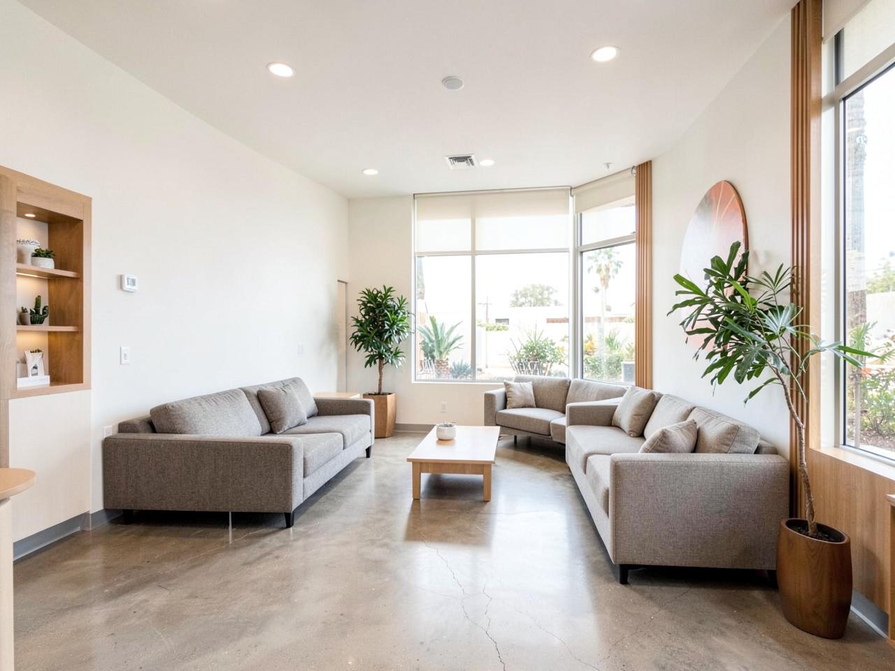 Our Santa Ana treatment center lounge